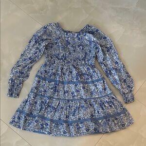 Floral Blue Kids Dress